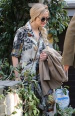 ASHLEE SIMPSON Arrives at a Friends House in Hollywood