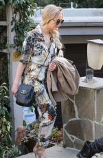 ASHLEE SIMPSON Arrives at a Friends House in Hollywood