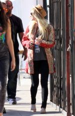 ASHLEE SIMPSON Out and About in Los Angeles