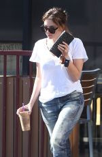 ASHLEY BENSN at a Coffee Bean in West Hollywood