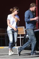 ASHLEY BENSN at a Coffee Bean in West Hollywood