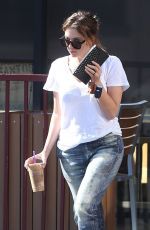 ASHLEY BENSON at a Coffee Bean in Hollywood