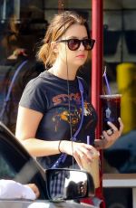 ASHLEY BENSON at the Coffee Bean in West Hollywood