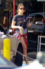 ASHLEY BENSON at the Coffee Bean in West Hollywood