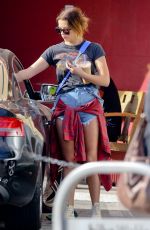 ASHLEY BENSON at the Coffee Bean in West Hollywood