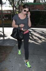 ASHLEY BENSON Leaves a Gym in West Hollywood