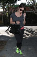 ASHLEY BENSON Leaves a Gym in West Hollywood