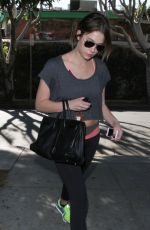 ASHLEY BENSON Leaves a Gym in West Hollywood
