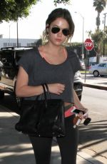 ASHLEY BENSON Leaves a Gym in West Hollywood