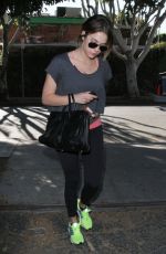ASHLEY BENSON Leaves a Gym in West Hollywood
