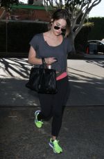 ASHLEY BENSON Leaves a Gym in West Hollywood
