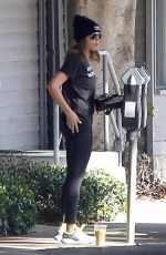 ASHLEY BENSON Outside a Gym in Los Angeles