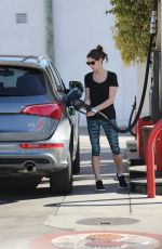 ASHLEY GREENE at a Gas Station in Beverly Hills