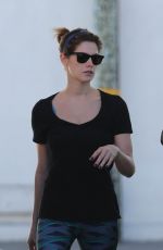 ASHLEY GREENE at a Gas Station in Beverly Hills