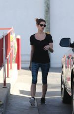 ASHLEY GREENE at a Gas Station in Beverly Hills
