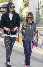 ASHLEY TISDALE Going to Equinox Gym in Los Angeles