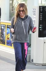 ASHLEY TISDALE Going to Equinox Gym in Los Angeles