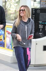 ASHLEY TISDALE Going to Equinox Gym in Los Angeles