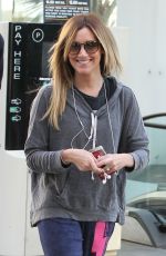 ASHLEY TISDALE Going to Equinox Gym in Los Angeles