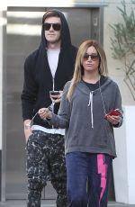 ASHLEY TISDALE Going to Equinox Gym in Los Angeles