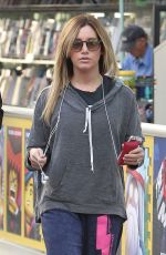 ASHLEY TISDALE Going to Equinox Gym in Los Angeles