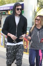 ASHLEY TISDALE Going to Equinox Gym in Los Angeles