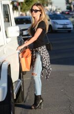 AUDRINA PATRIDGE in Ripped Jeans Out and About in West Hollywood