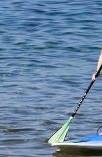 AVA SAMBORA in Bikini Paddle Boarding in Hawaii