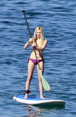 AVA SAMBORA in Bikini Paddle Boarding in Hawaii