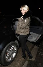 BILLIE FAIERS Arrives at Elstree Studios in London