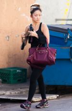 BRENDA SONG Heading to a Gym in Studio City