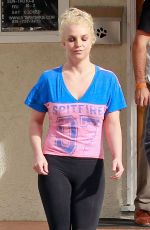 BRITNEY SPEARS in Tights Out in Los Angeles