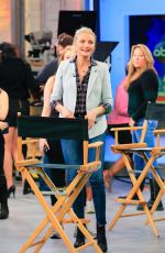 CAMERON DIAZ at Good Morning America Set in New York