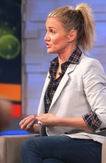 CAMERON DIAZ at Good Morning America Set in New York