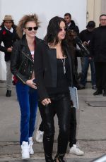 CARA DELEVINGNE and MICHELLE RODRIGUEZ Leaves Chanel Fashion Show in Paris