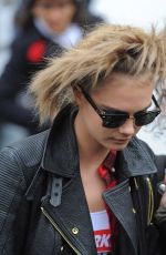 CARA DELEVINGNE and MICHELLE RODRIGUEZ Leaves Chanel Fashion Show in Paris