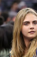 CARA DELEVINGNE at Nets Hawks Game in London