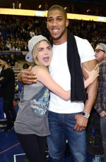CARA DELEVINGNE at Nets Hawks Game in London