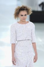 CARA DELEVINGNE - Chanel Fashion Show in Paris