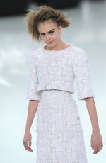 CARA DELEVINGNE - Chanel Fashion Show in Paris