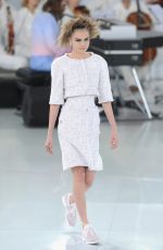 CARA DELEVINGNE - Chanel Fashion Show in Paris