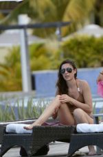 CATHERINE TYLDESLEY in Bikini at a Pool in St. Vincent