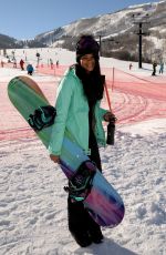 CHANEL IMAN at Oakley Learn to Ride with AOL in Park City