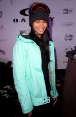 CHANEL IMAN at Oakley Learn to Ride with AOL in Park City