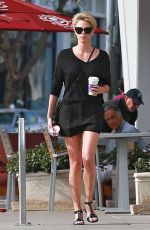 CHARLIZE THERON at a Coffee Bean in Beverly Hills