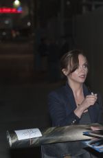 CHRISTINA RICCI Signs Autographs Before Going on Jimmy Kimmel