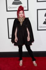 CINDY LAUPER at 2014 Grammy Awards in Los Angeles