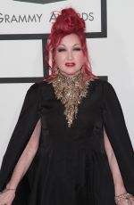 CINDY LAUPER at 2014 Grammy Awards in Los Angeles