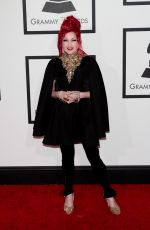 CINDY LAUPER at 2014 Grammy Awards in Los Angeles