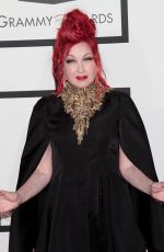 CINDY LAUPER at 2014 Grammy Awards in Los Angeles
